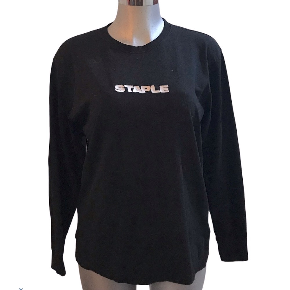 Pigeon STAPLE Long Sleeve T Shirt Athleisure Lounge Cotton Casual Minimalist Med